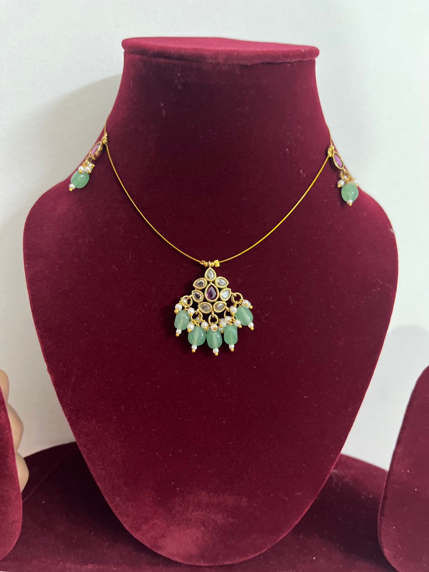 Invisible Necklace with royal pendant
