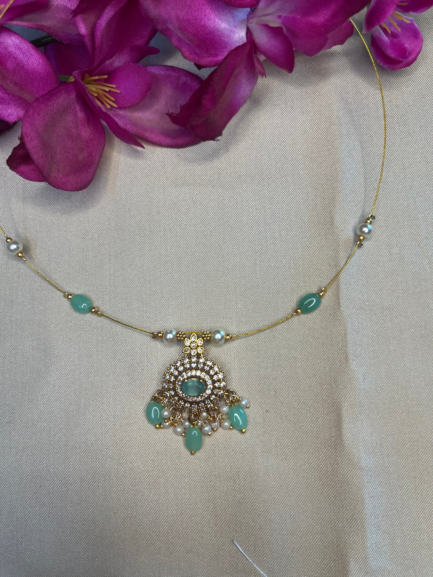Turquoise Blue Invisible Chain
