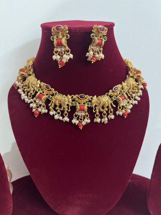 Antique Necklace with Royal drops