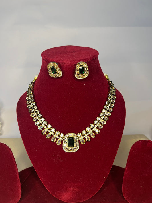 Emerald Kundan Necklace