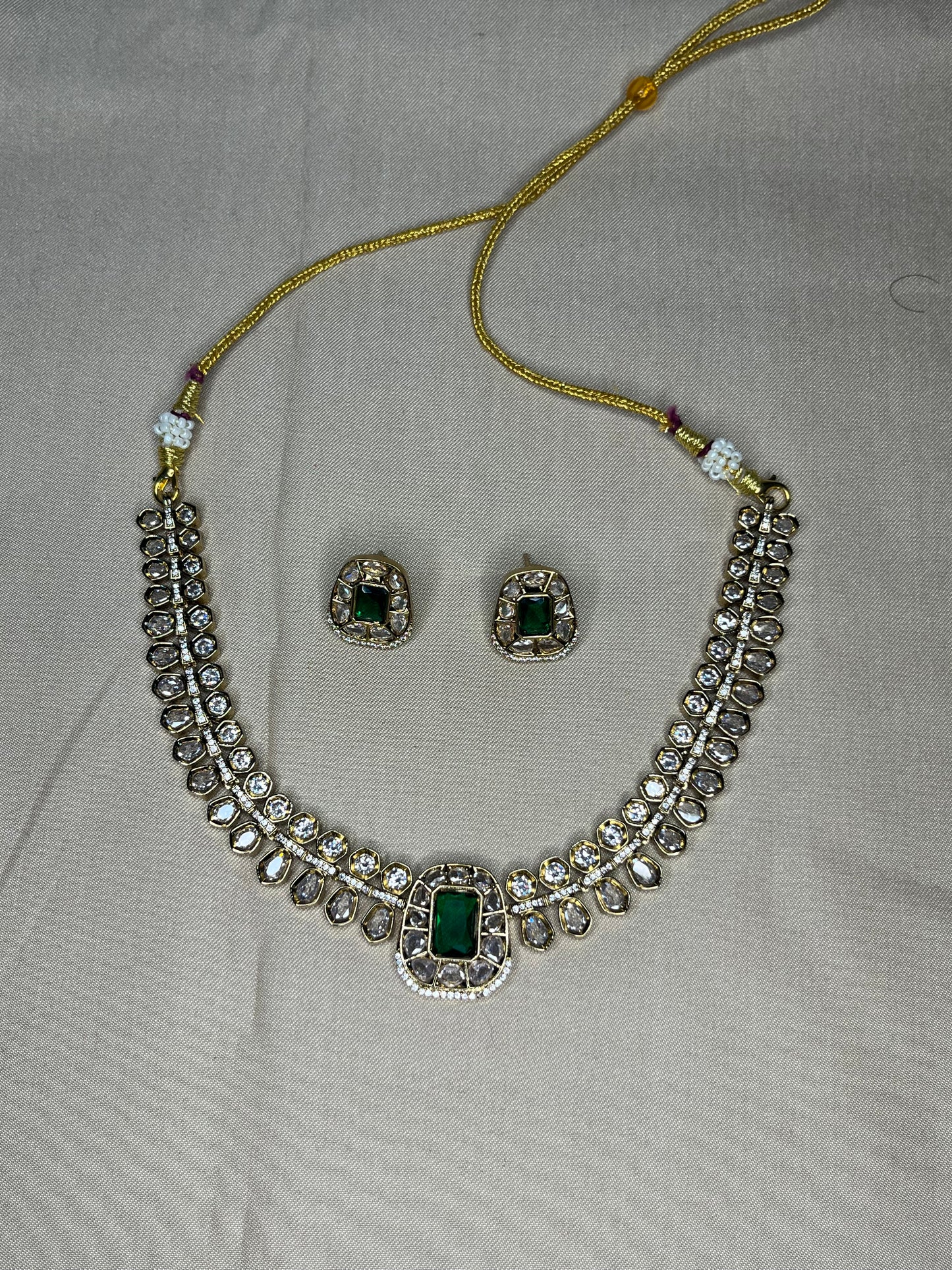 Emerald Kundan Necklace