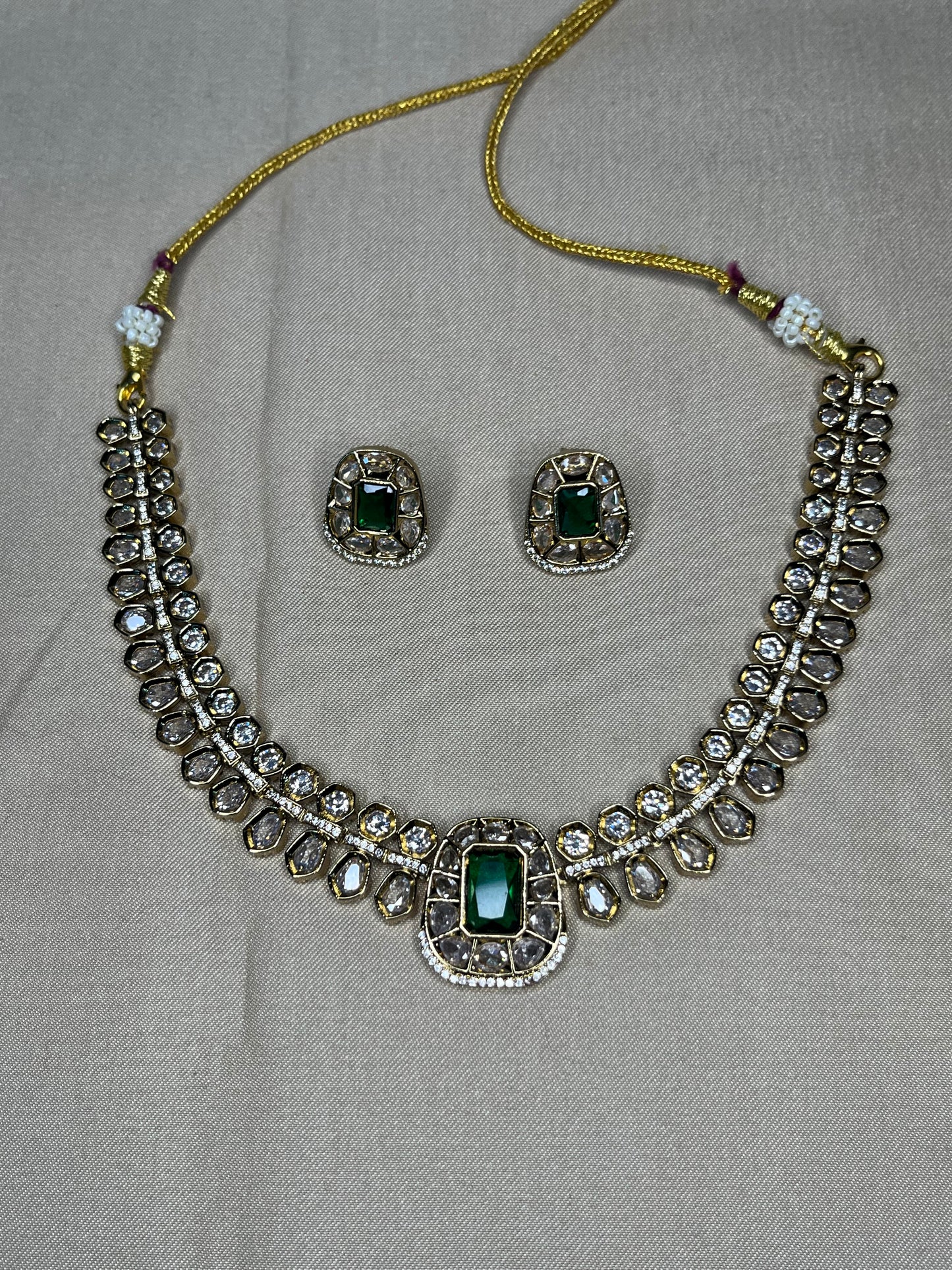 Emerald Kundan Necklace