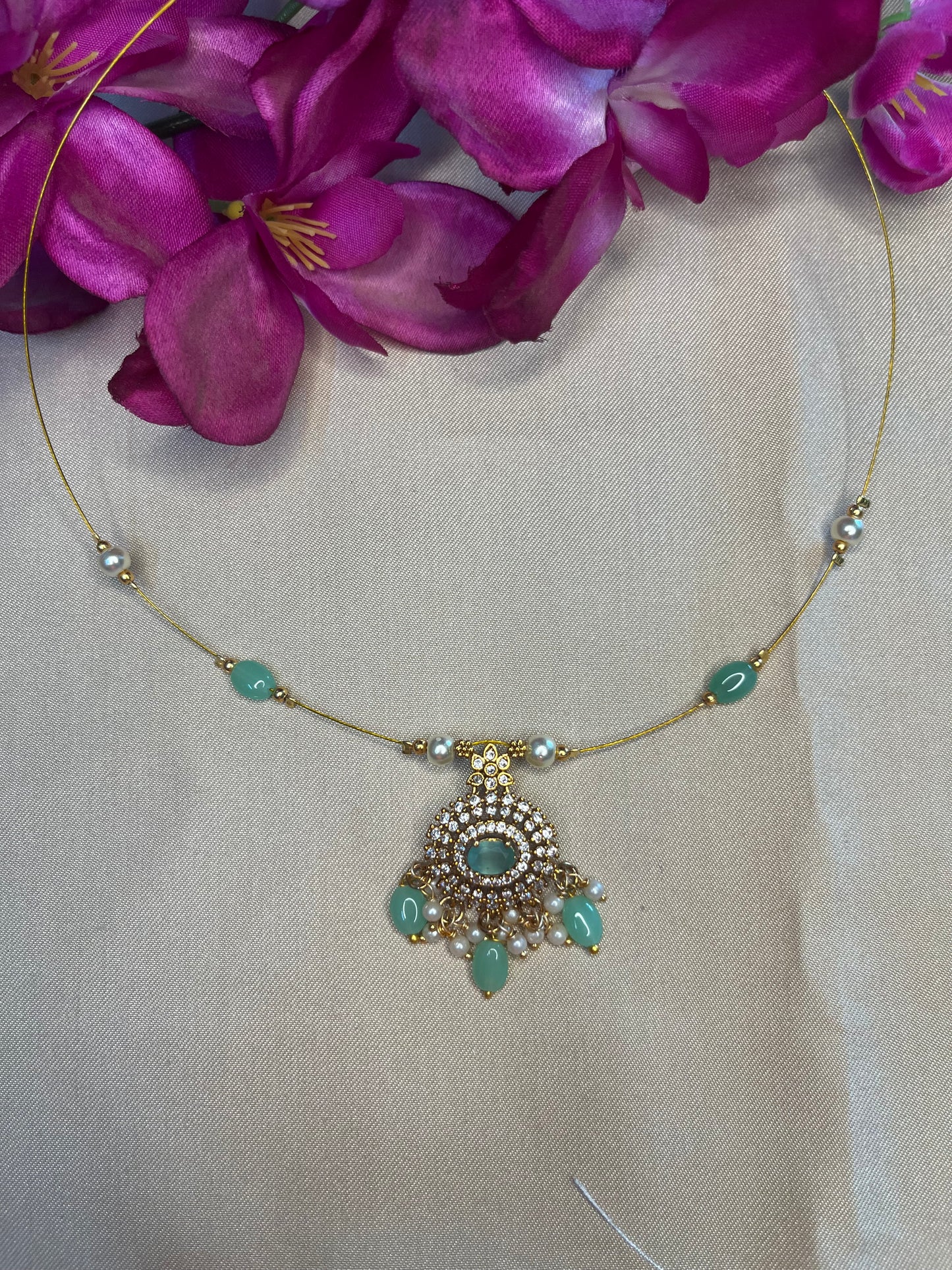 Turquoise Blue Invisible Chain