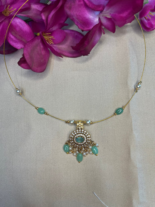 Turquoise Blue Invisible Chain