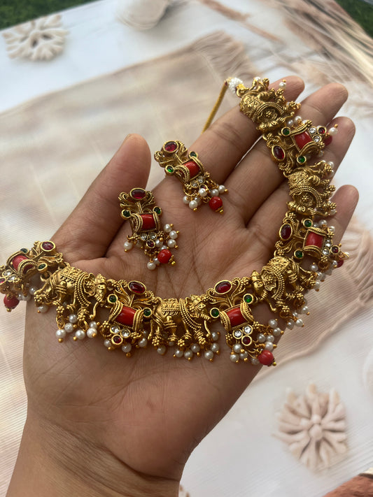 Antique Necklace with Royal drops