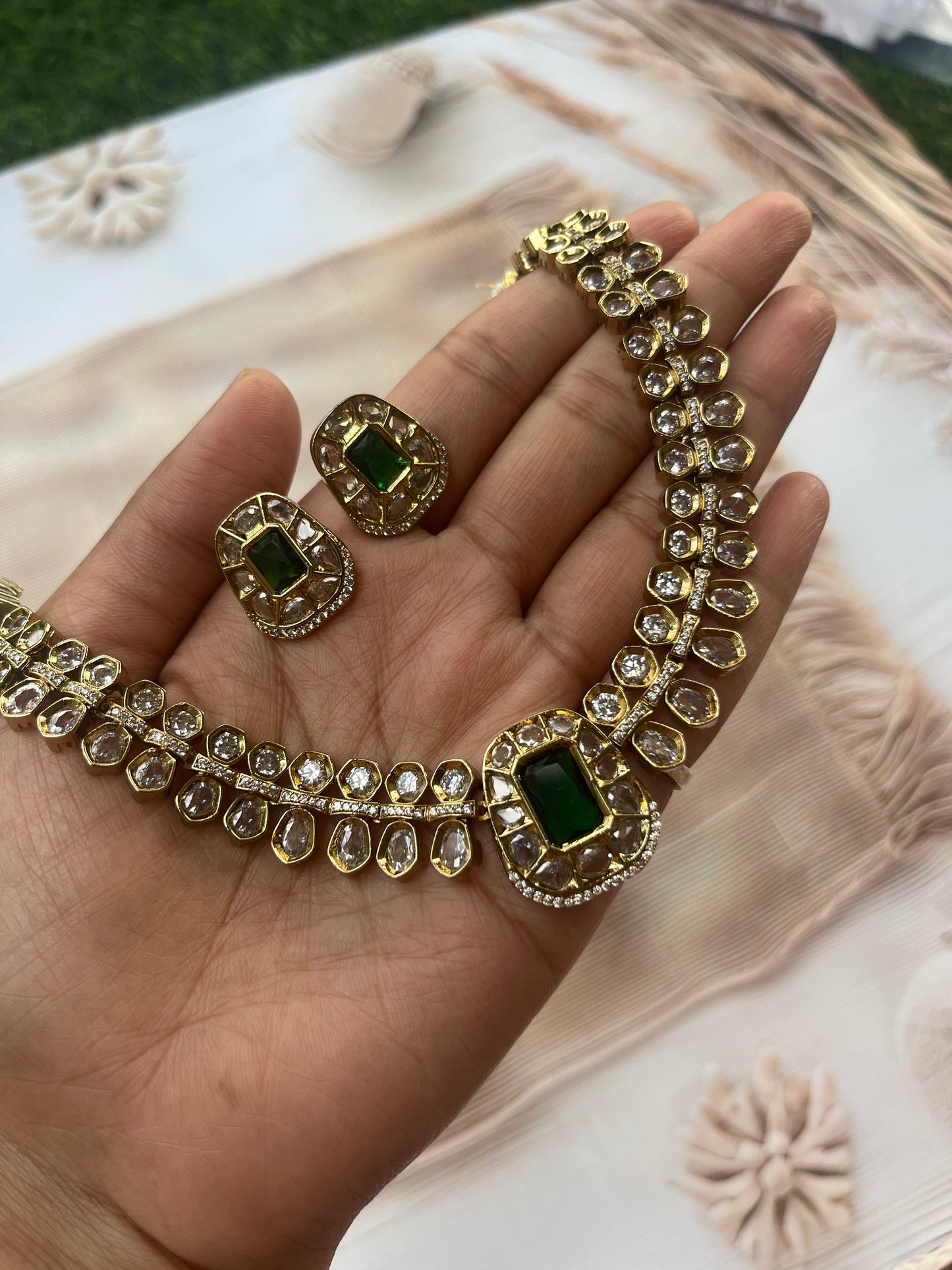 Emerald Kundan Necklace