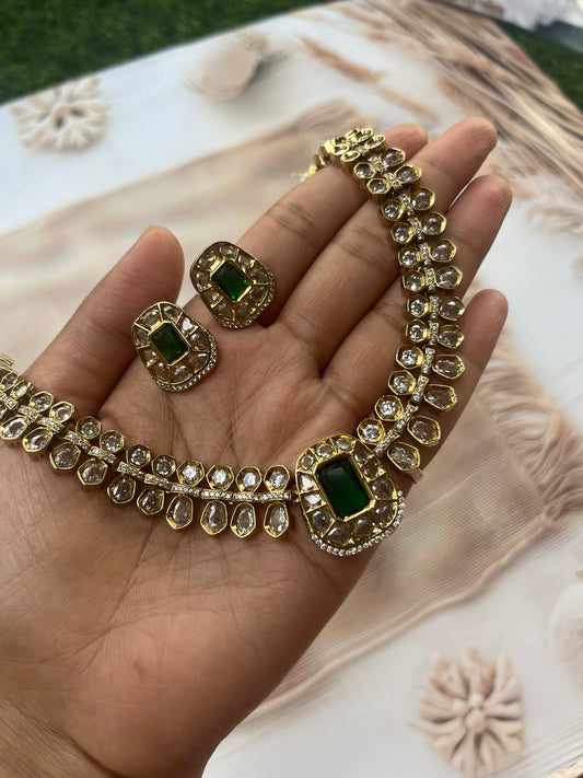 Emerald Kundan Necklace