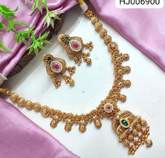 Aruna antique gold Necklace