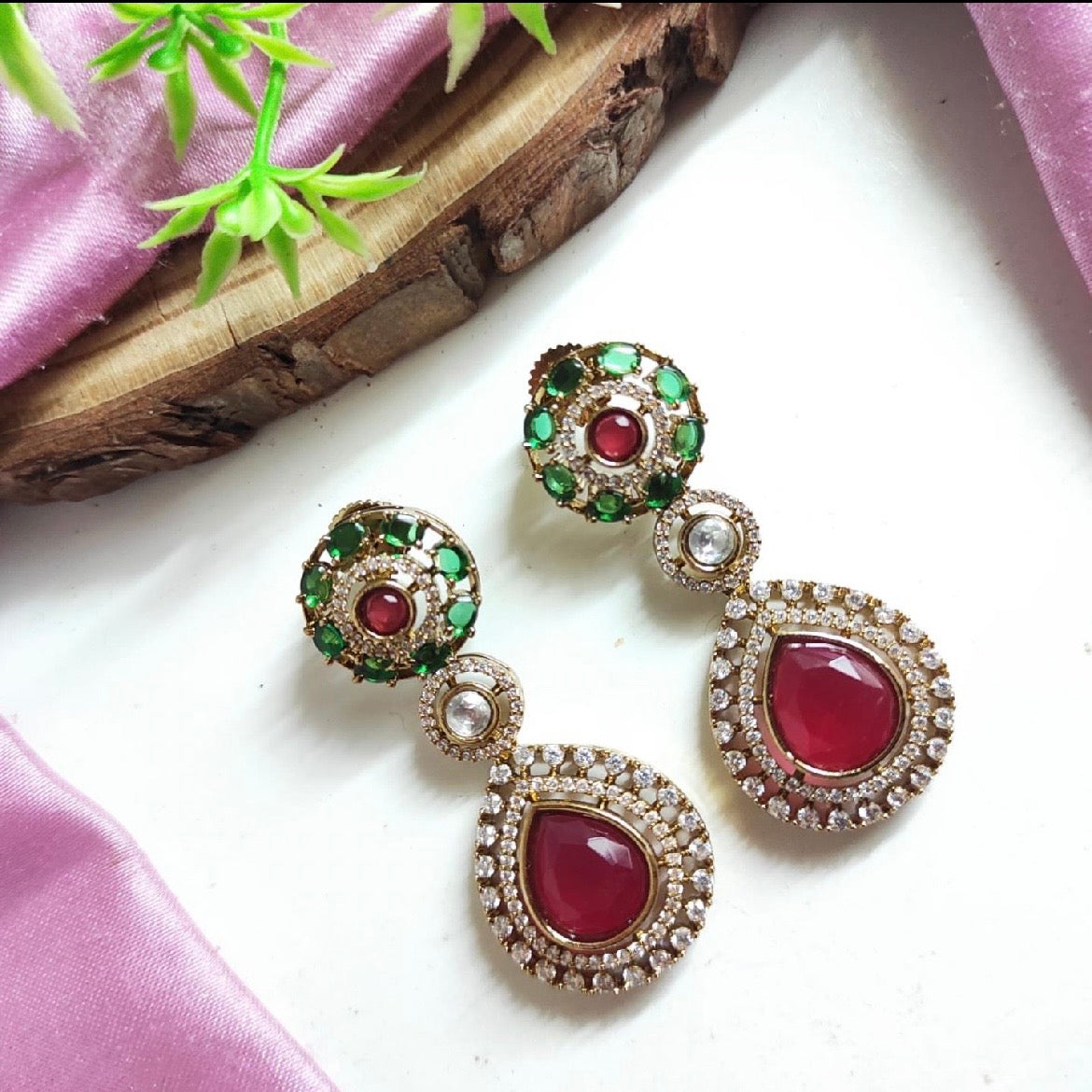 Alisha premium kundan earring