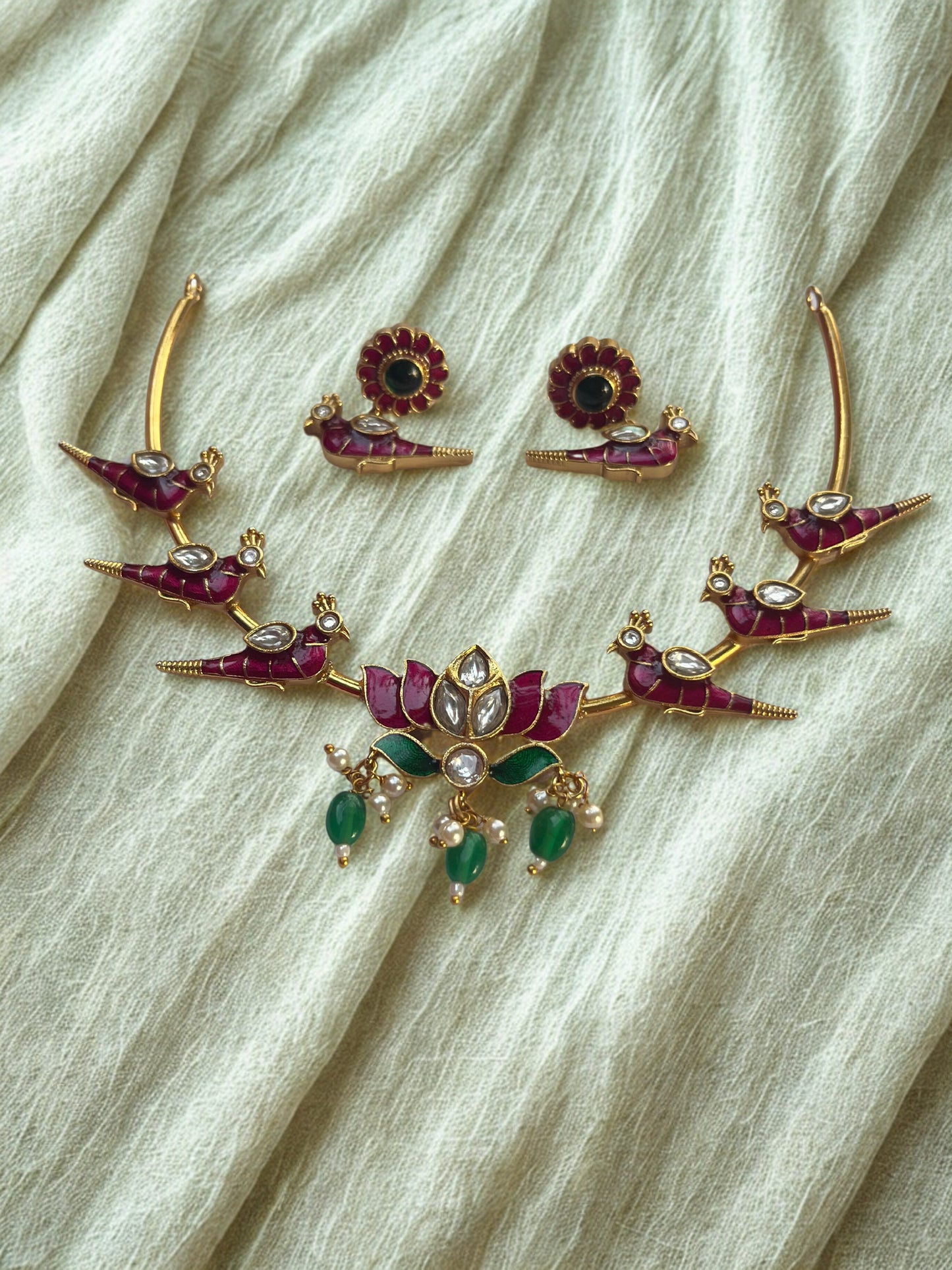 Scarlet Wings Necklace
